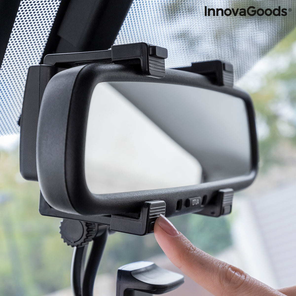 Smartphone Holder for Rearview Mirror Stropp InnovaGoods